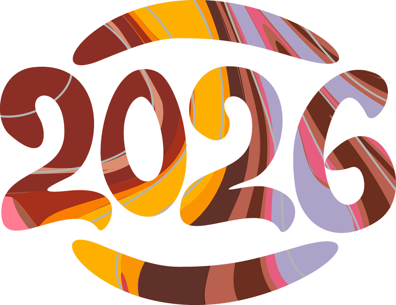 new year, typography, graffitti, browns, pastel colors, soft, smooth, aesthetic